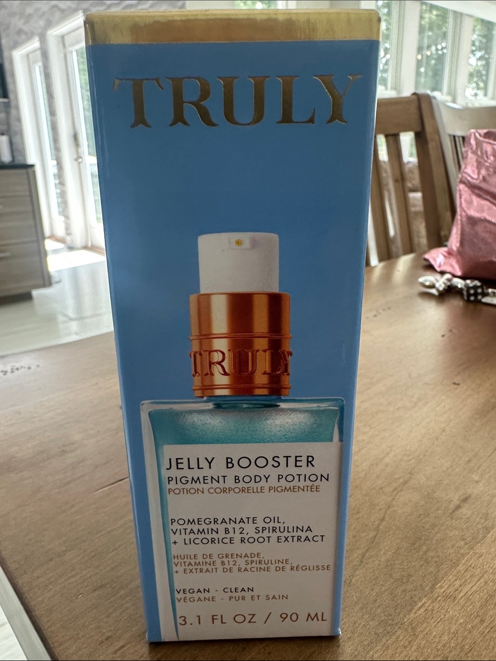 TRULY Jelly Booster Pigment Body Potion - Blue with Gold Accents